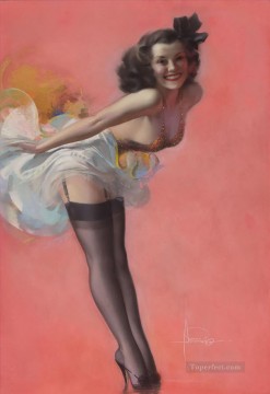 Pin up Painting - pin up girl nude 078